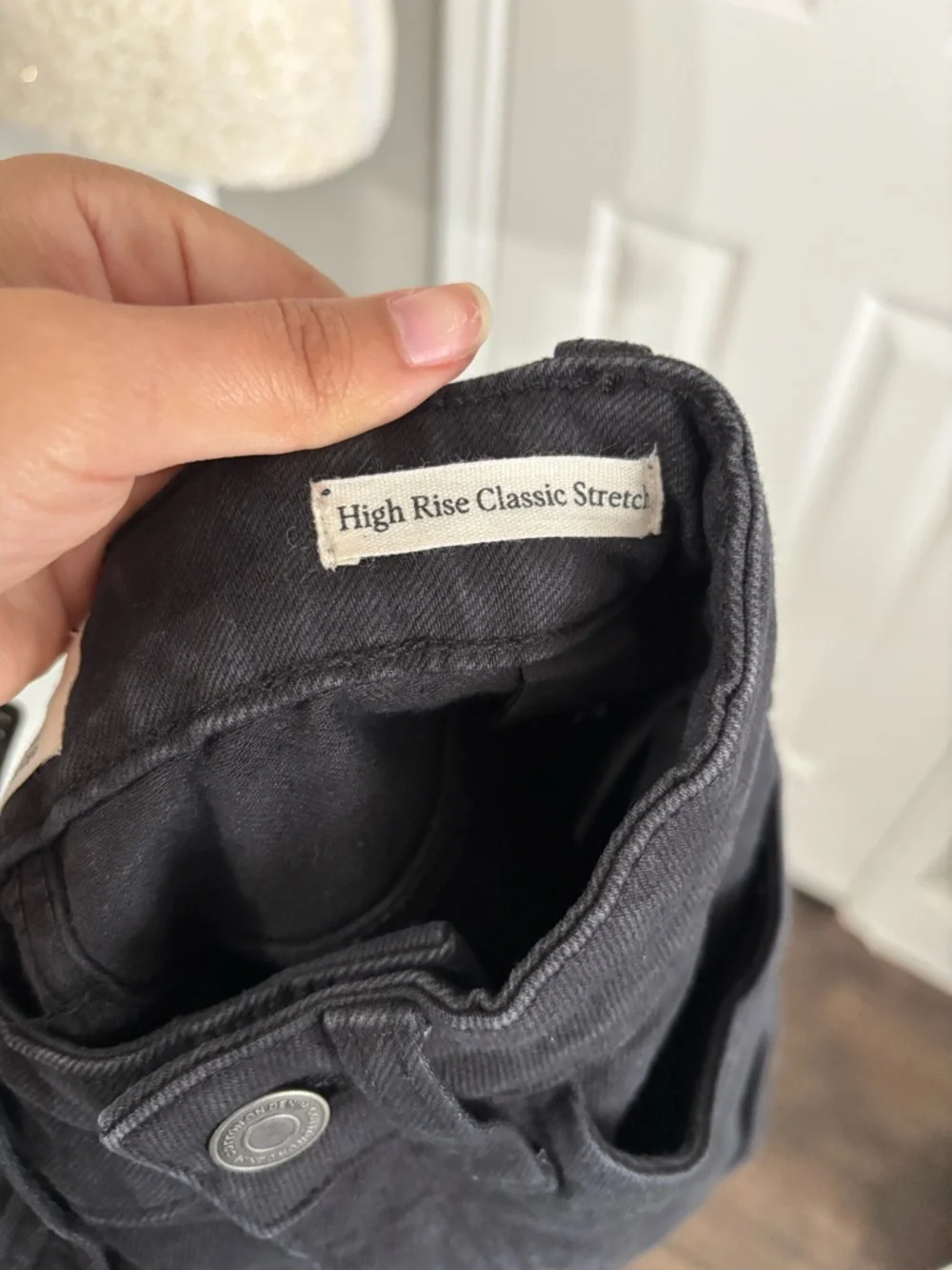 Cotton On Black High-Waist Rolled Hem Jean Shorts - Picture 7 of 7